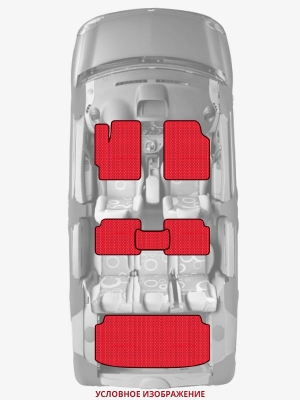 ЭВА коврики «Queen Lux» комплект для Volkswagen Transporter