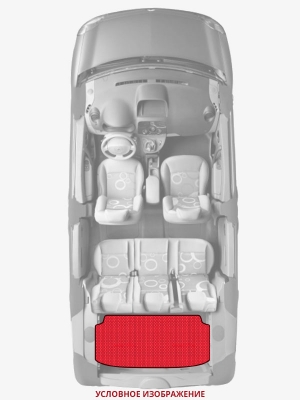ЭВА коврики «Queen Lux» багажник для Dodge Caravan I